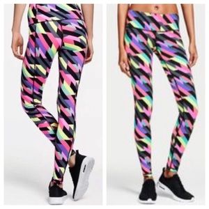 Victoria Secret Sport Knockout Tights Neon Geo